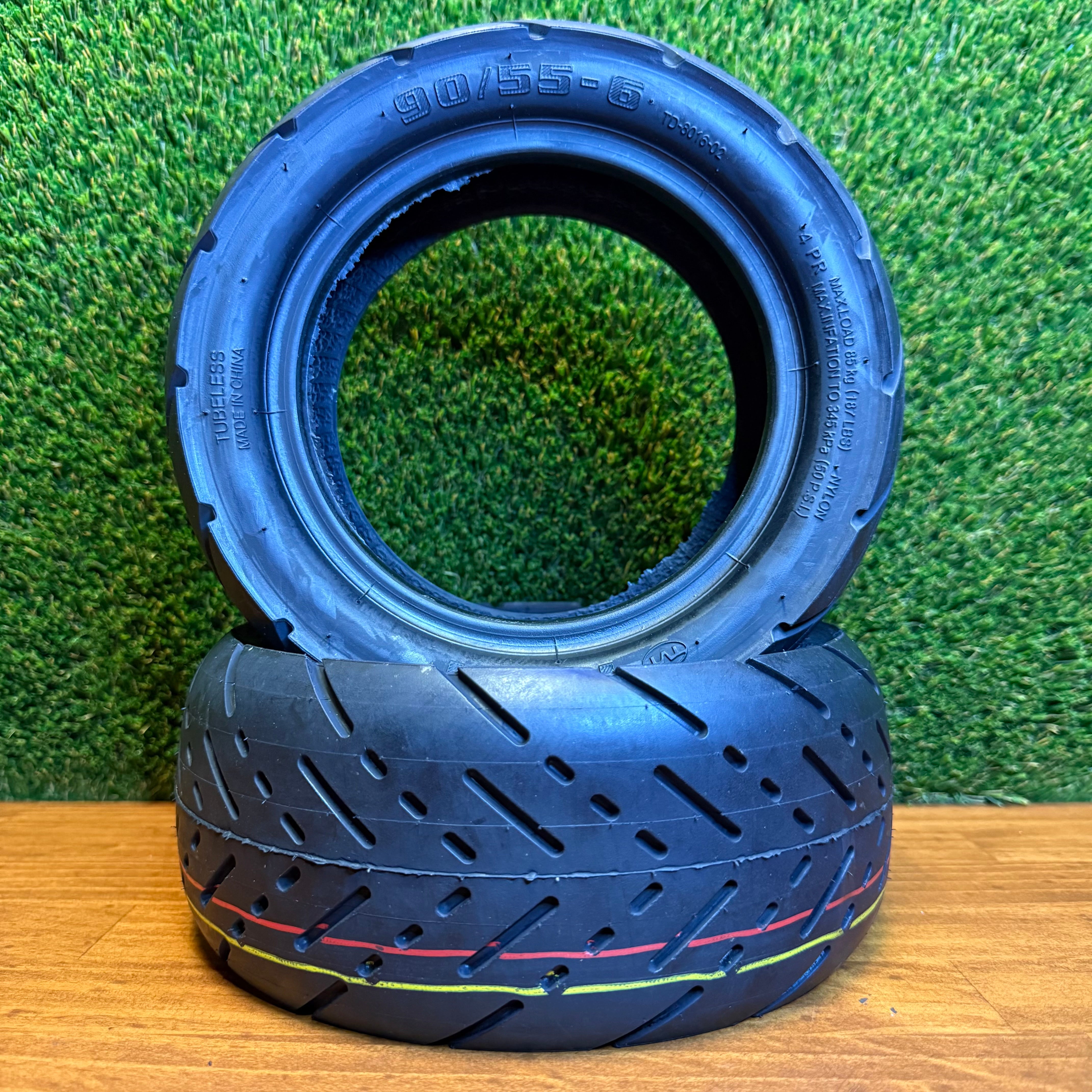 90/55-6 TUOVT Road Tyre (Tubeless) [TD-8016]