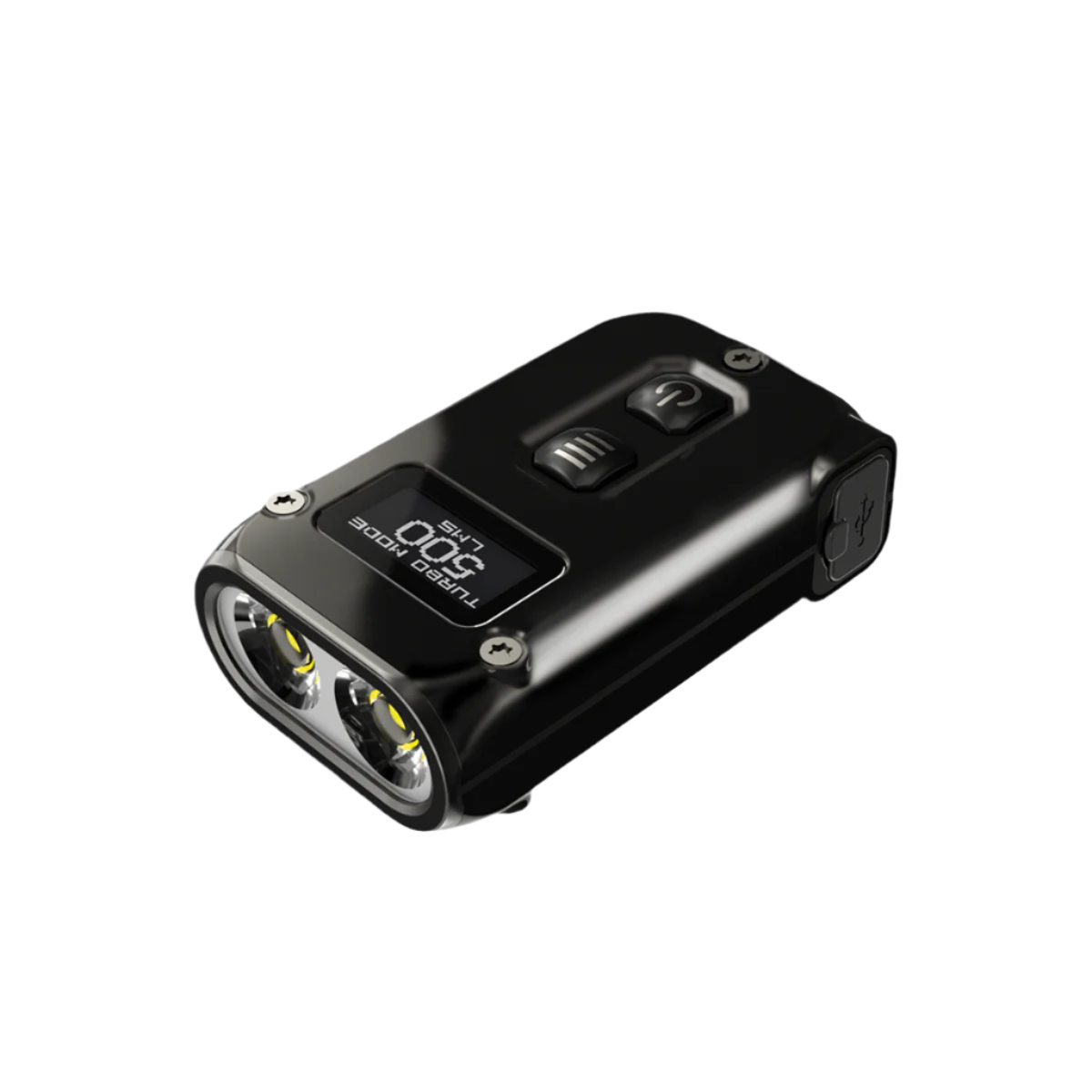 Nitecore TINI 2 Keychain Flashlight – 500 Lumens USB-C Rechargeable – Black